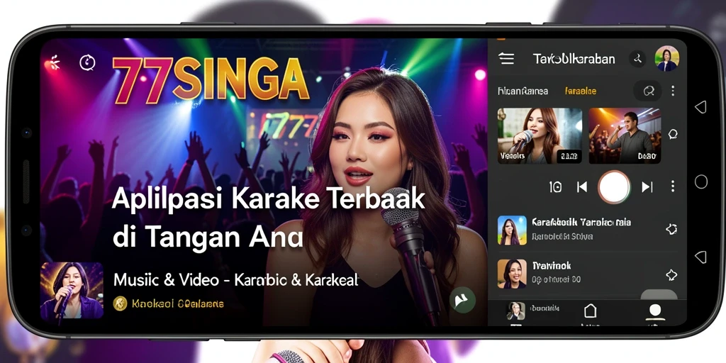 Antarmuka aplikasi 77SINGA yang menarik dan mudah digunakan.