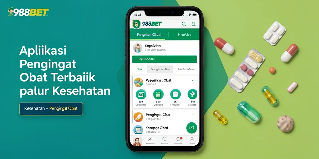 Antarmuka pengguna 988BET yang memudahkan pengingat obat.