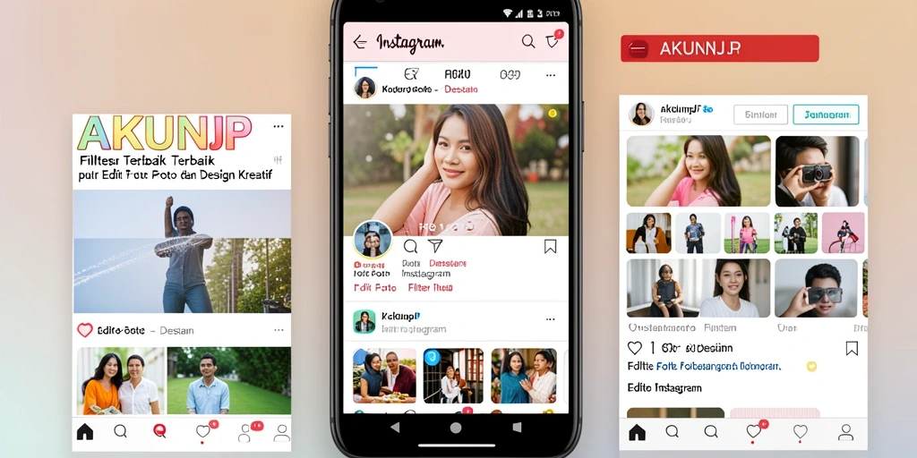 Tampilan antarmuka AKUNJP yang user-friendly untuk pengeditan foto.