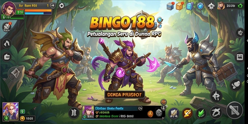 Tampilan antarmuka BINGO188 yang menawan dari fitur RPG.