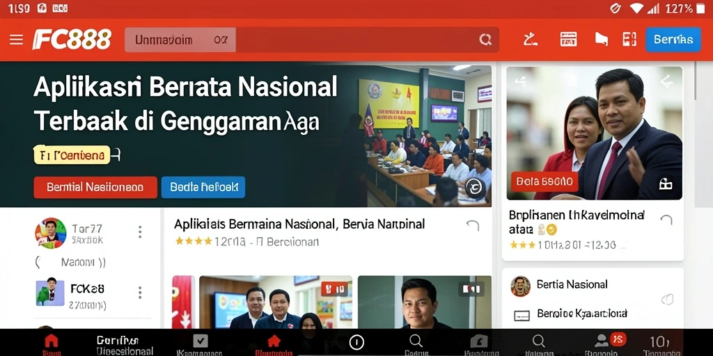 Tampilan antarmuka aplikasi FC888 yang informatif dan menarik.