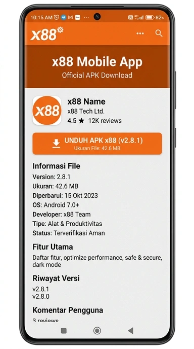 Unduh APK x88 Terbaru untuk Pengguna Android
